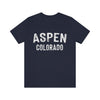 Aspen, Colorado Shirt - Paint Text Unisex Aspen T-Shirt