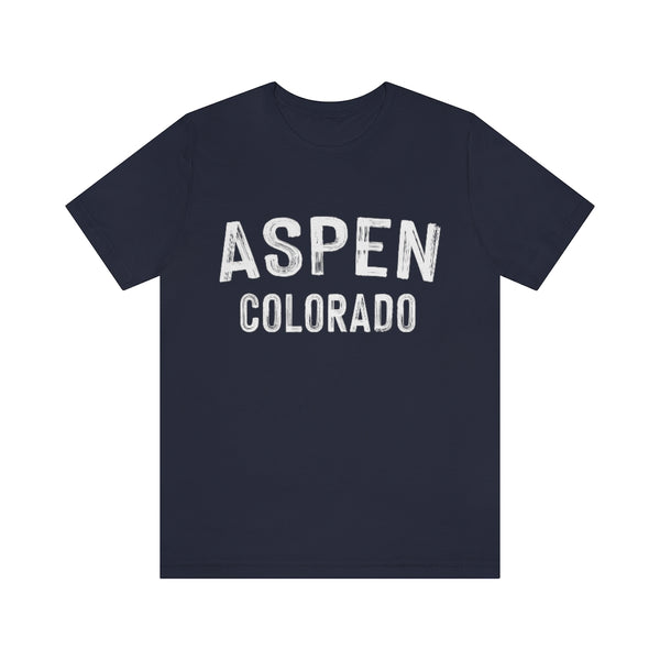 Aspen, Colorado Shirt - Paint Text Unisex Aspen T-Shirt