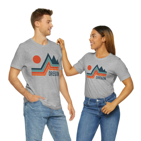 Oregon T-Shirt - Retro Mountain Unisex Oregon Shirt