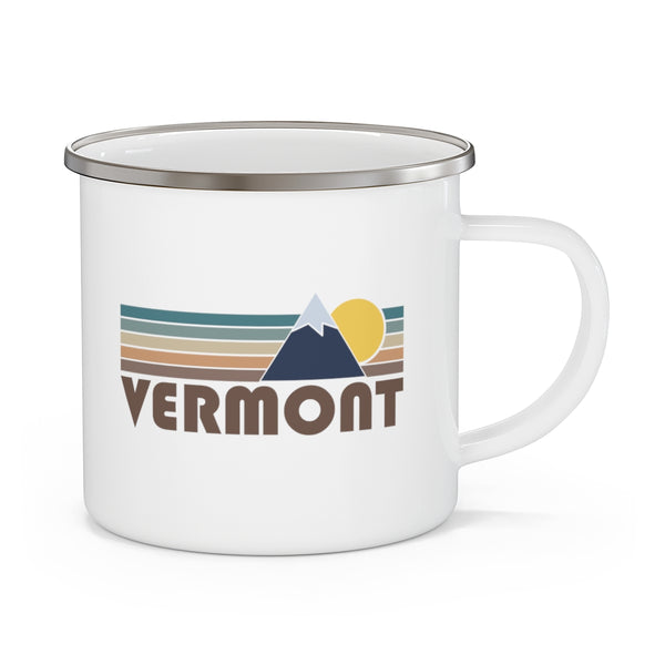 Vermont Camp Mug - Retro Enamel Camping Vermont Mug