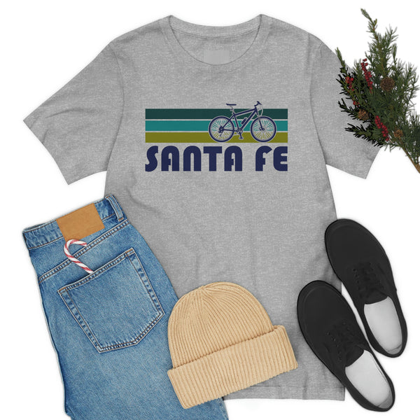Santa Fe T-Shirt - Retro Mountain Bike Adult Unisex Santa Fe, New Mexico T Shirt