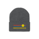 Breckenridge, Colorado Beanie - Adult Embroidered Retro Sunset Breckenridge Knit Hat-5