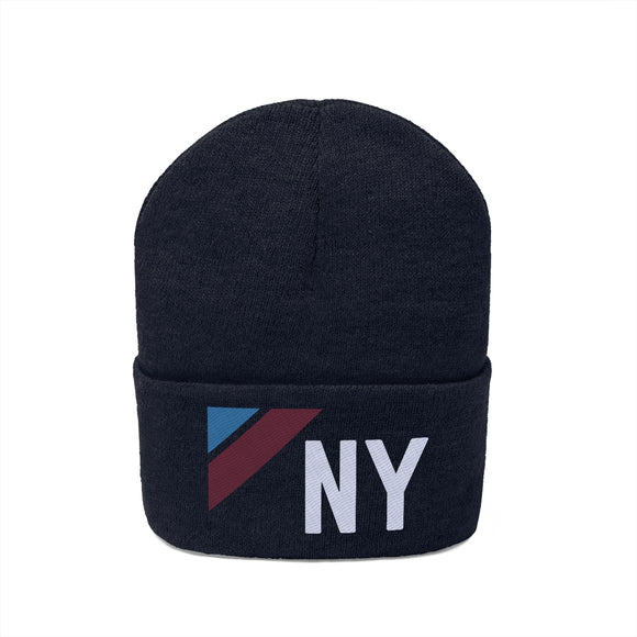 New York Beanie - Adult Embroidered Retro New York Knit Hat