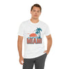 Miami, Florida T-Shirt - Retro Palm Tree & Beach Unisex Miami Shirt