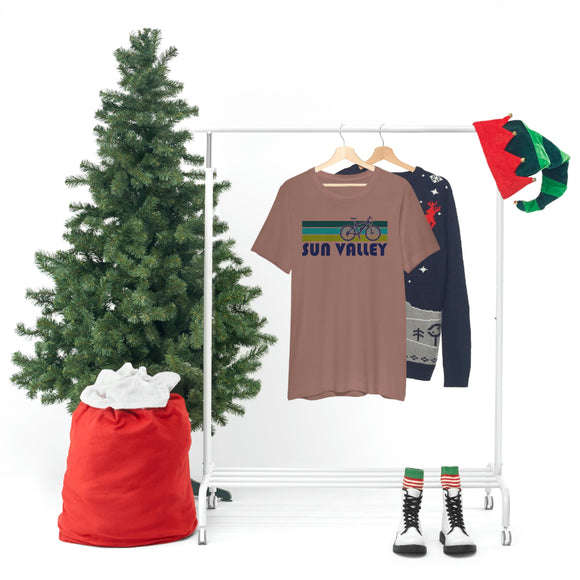 Sun Valley T-Shirt - Retro Mountain Bike Adult Unisex Sun Valley, Idaho T Shirt