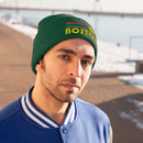 Boston, Massachusetts Beanie - Adult Embroidered Retro Sunset Boston Knit Hat-8