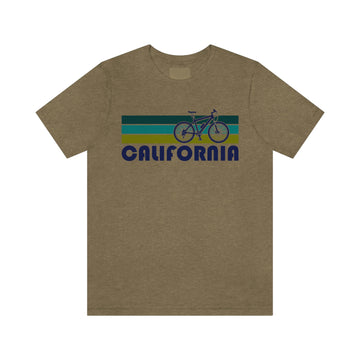 Buy heather-olive California T-Shirt - Retro Mountain Bike Adult Unisex California T Shirt