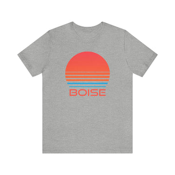 Buy athletic-heather Boise, Idaho T-Shirt - Retro 80s Unisex Boise Shirt