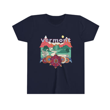 Vermont Youth T-Shirt - Boho Vermont Kid's TShirt