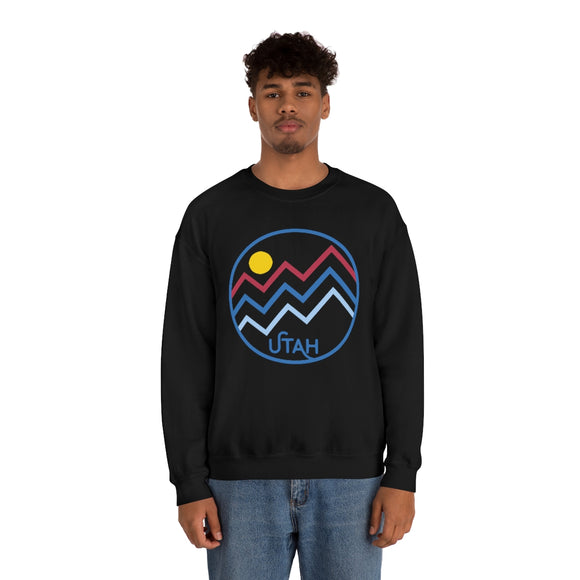 Utah Sweatshirt - Unisex Mountain Lines