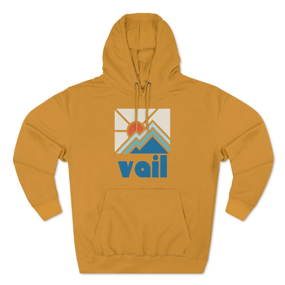 Premium Vail, Colorado Hoodie - Min Mountain Unisex Sweatshirt