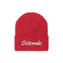 Colorado Beanie - Adult Embroidered Colorado Knit Hat-25