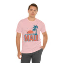 Maui, Hawaii T-Shirt - Retro Palm Tree & Beach Unisex Maui Shirt-102