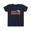 Denver Youth T-Shirt - Retro Mountain Colorado Kid's TShirt