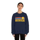 Michigan Sweatshirt - Retro Sunrise Unisex-26