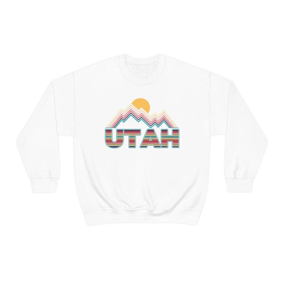 Utah Sweatshirt Mountain - Retro Unisex Mountain