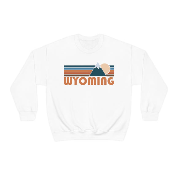 Wyoming Sweatshirt - Retro Mountain Unisex