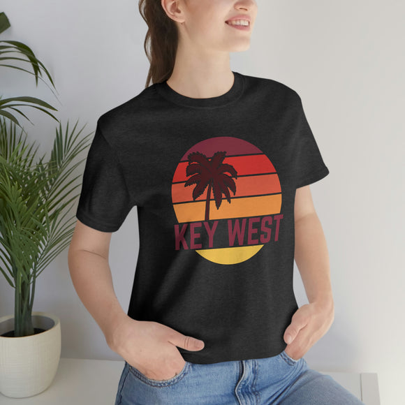 Key West, Florida T-Shirt - Retro Palm Tree Unisex Key West Shirt