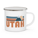 Utah Camp Mug - Retro Mountain Enamel Campfire Utah Mug-3