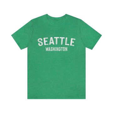 Buy heather-kelly Seattle, Washington Shirt - Paint Text Unisex Seattle T-Shirt