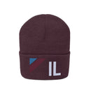 Illinois Beanie - Adult Embroidered Retro Illinois Knit Hat-18