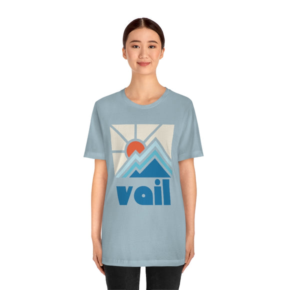 Vail Shirt, Colorado Retro T-Shirt, Colorful Colorado tee, Vail Mountain Shirt