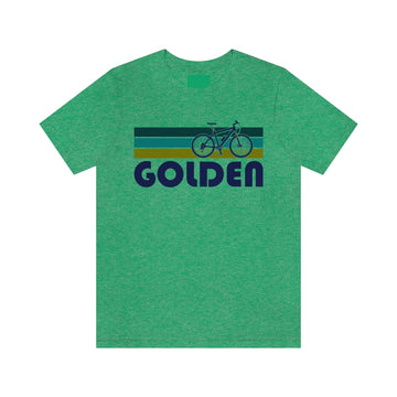 Golden T-Shirt - Retro Mountain Bike Adult Unisex Golden, Colorado T Shirt