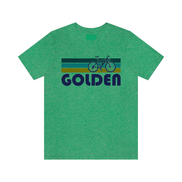 Golden T-Shirt - Retro Mountain Bike Adult Unisex Golden, Colorado T Shirt