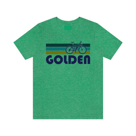 Golden T-Shirt - Retro Mountain Bike Adult Unisex Golden, Colorado T Shirt