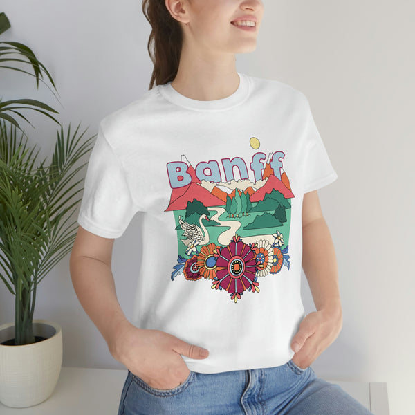 Banff Shirt, Canada Retro T-Shirt, Hippie Style Canada tee, Banff Mountain Shirt