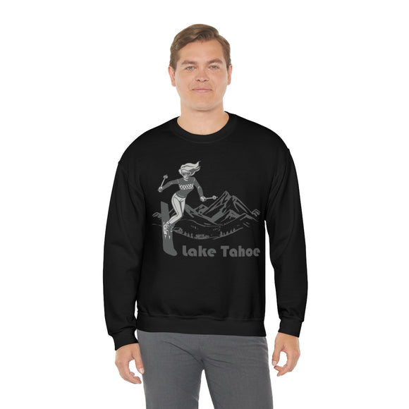 Lake Tahoe, California Sweatshirt - Vintage Style Ski Unisex