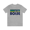 Boise T-Shirt - Retro Mountain Bike Adult Unisex Boise, Idaho T Shirt