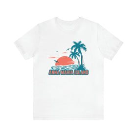 Anna Maria Island, Florida T-Shirt - Retro Palm Tree & Beach Unisex Anna Maria Island Shirt