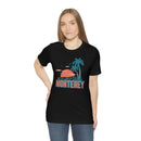 Monterey, California T-Shirt - Retro Palm Tree & Beach Unisex Monterey Shirt-21