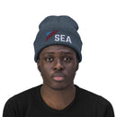 Seattle, Washington Beanie - Adult Embroidered Retro Seattle Knit Hat-11