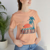 Palo Alto, California T-Shirt - Retro Palm Tree & Beach Unisex Palo Alto Shirt