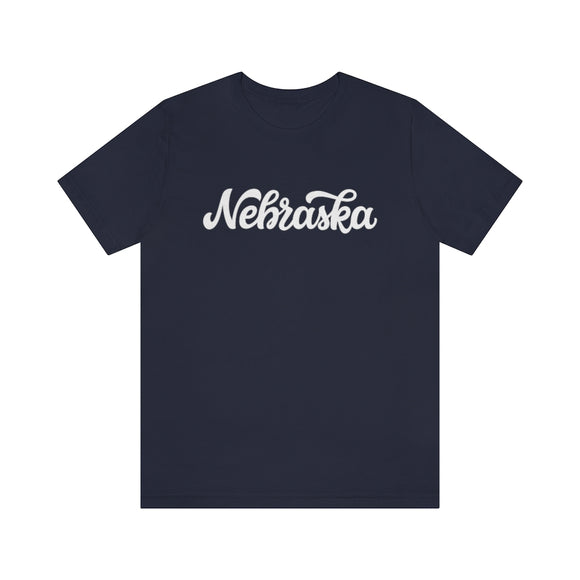 Nebraska T-Shirt - Hand Lettered Unisex Nebraska Shirt