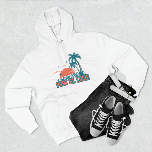 Premium Port St. Lucie, Florida Hoodie - Palm Tree Unisex Sweatshirt