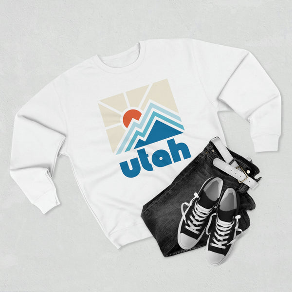 Premium Utah Crewneck Sweatshirt - Retro Unisex Sweatshirt