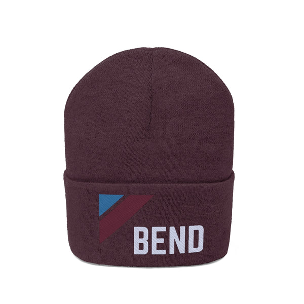 Bend, Oregon Beanie - Adult Embroidered Retro Bend Knit Hat