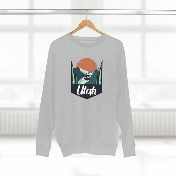 Premium Utah Crewneck Sweatshirt - Retro Unisex Sweatshirt