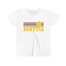 Seattle Youth T-Shirt - Retro Sun Washington Kid's TShirt-2
