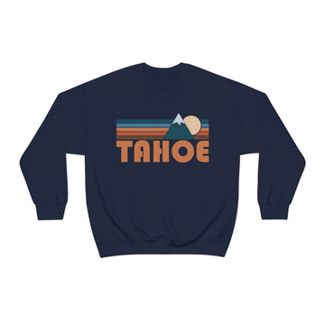 Buy navy Tahoe, California Sweatshirt - Retro Mountain Unisex
