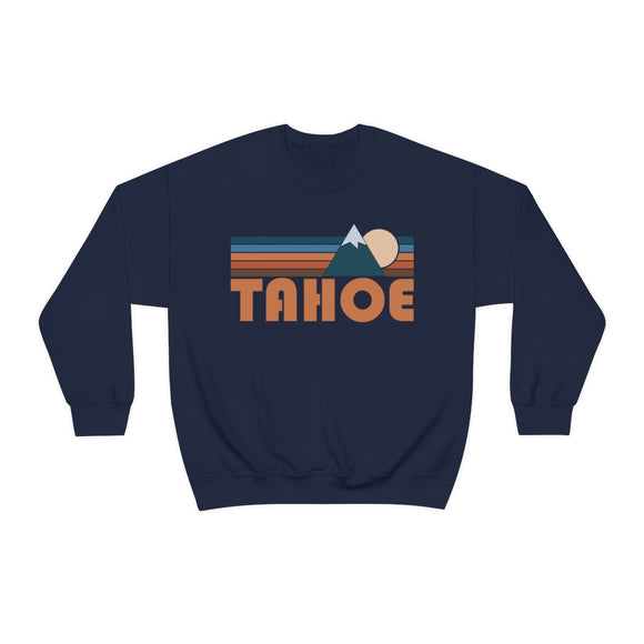 Tahoe, California Sweatshirt - Retro Mountain Unisex