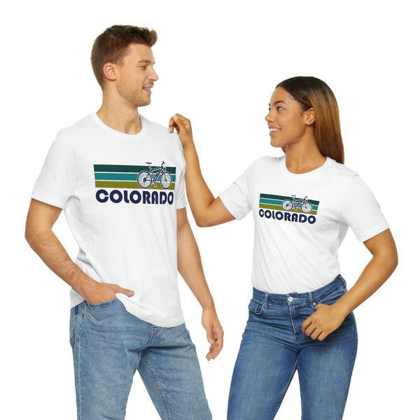 Colorado T-Shirt - Retro Mountain Bike Adult Unisex Colorado T Shirt