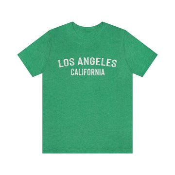 Buy heather-kelly Los Angeles, California Shirt - Paint Text Unisex Los Angeles T-Shirt