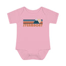 Steamboat Baby Bodysuit - Retro Mountain Steamboat, Colorado Baby Bodysuit-10
