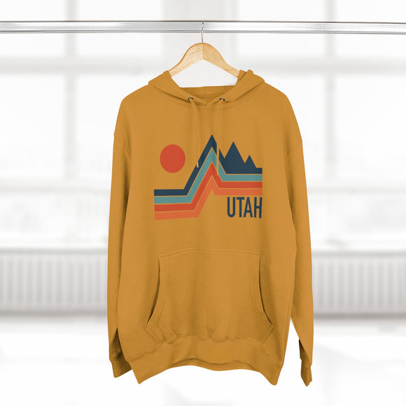 Premium Utah Hoodie - Retro Unisex Sweatshirt