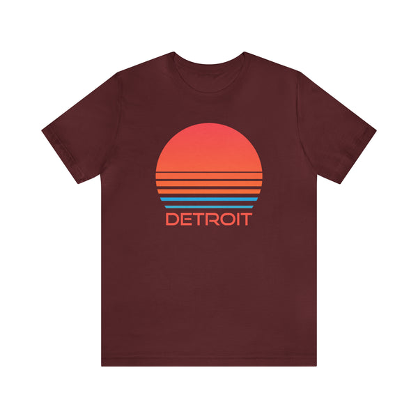 Detroit, Michigan T-Shirt - Retro 80s Unisex Detroit Shirt