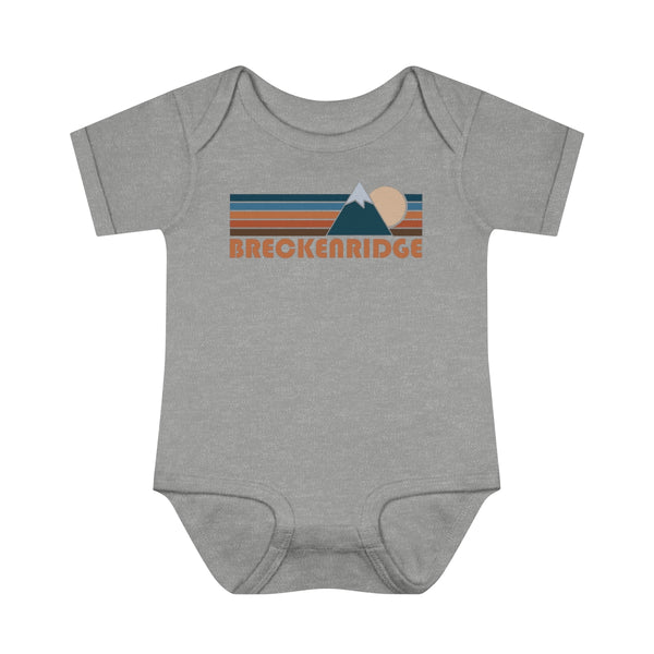 Breckenridge Baby Bodysuit - Retro Mountain Breckenridge, Colorado Baby Bodysuit